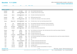 Stocklist 07.11.2016 - Gerl Baumaschinen Handel Ges.m.b.H.