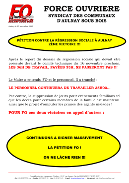 Petition Communique 2eme