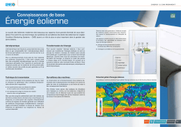 Connaissances de base &eacute;nergie &eacute;olienne