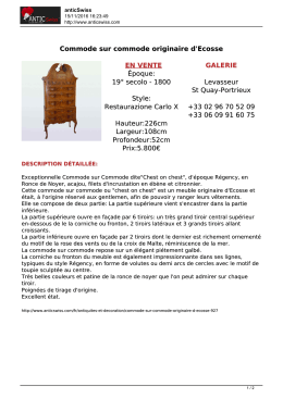 Commode sur commode originaire d`Ecosse