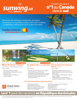 D&eacute;couvrez la R&eacute;publique dominicaine