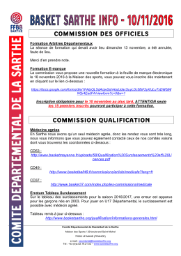 commission des officiels commission qualification
