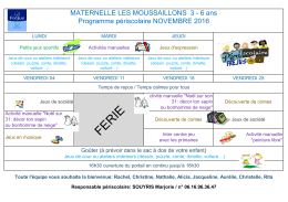 Les Moussaillons - Accueil Famille