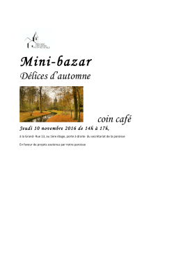 Mini-Bazar novembre 2016Courrier