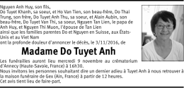 Madame Do Tuyet Anh