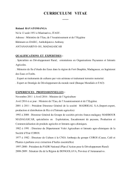 CURRICULUM VITAE