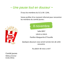 ~ Une pause tout en douceur ~ 8 novembre