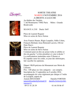 &Agrave; droite &agrave; gauche