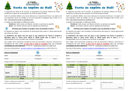 Vente de sapins de Noël Vente de sapins de Noël