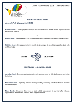 Programme Am&eacute;d&eacute;e 10 novembre - P&ocirc;le Halieutique Agrocampus