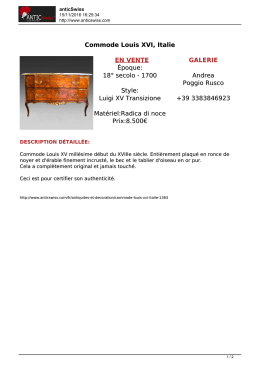 Commode Louis XVI, Italie