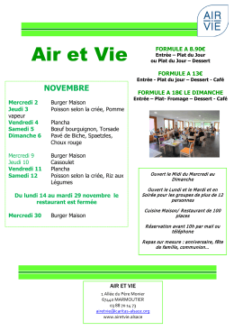 Air et Vie - Caritas Alsace