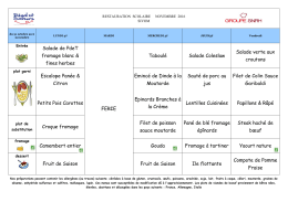 Restauration scolaire - Saint