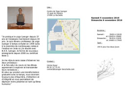 pour plus d`information - Centre de Yoga Iyengar de La Rochelle