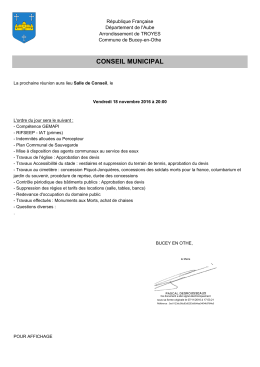 CONSEIL MUNICIPAL