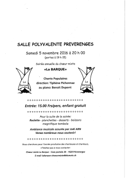 Choeur mixte La Barque