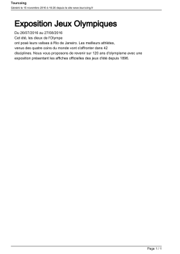 Exposition Jeux Olympiques