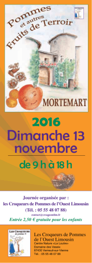 20161113 Mortemart flyer - Croqueurs de Pommes de l`Ouest