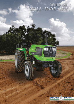 DEUTZ-FAHR 3035 E - 3040 E