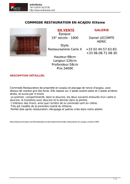 COMMODE RESTAURATION EN ACAJOU XIXeme