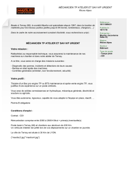 Offre d`emploi - sur PMEBTP, Emploi et Recrutement dans les