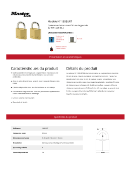 Mod&egrave;le N&deg; 130EURT | Master Lock