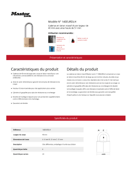 Modèle N° 140EURDLH | Master Lock