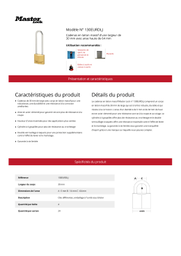 Mod&egrave;le N&deg; 130EURDLJ | Master Lock