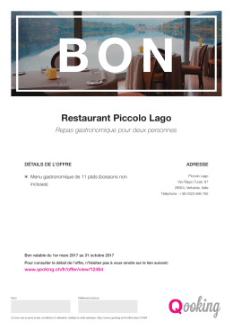 Restaurant Piccolo Lago