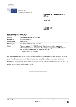 14181/16 af 1 DGC 2A Les délégations trouveront en annexe les
