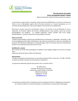 psychologues scolaires &eacute;cole secondaire massey vanier