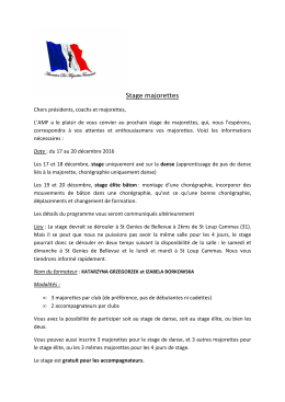 Stage majorettes 2016