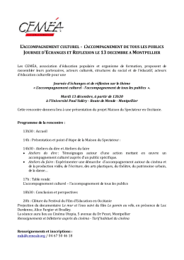 l`accompagnement culturel - l`accompagnement de tous les publics