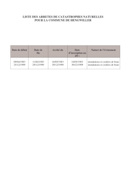 Arr&ecirc;t&eacute; CAT NAT Hengwiller - Bas-Rhin