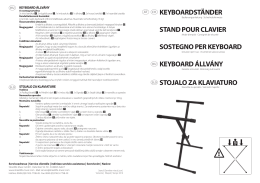 keyboardständer stand pour clavier sostegno per keyboard