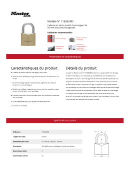 Modèle N° 1155EURD | Master Lock