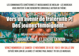 Rencontre sur le fraternité du 12 nov flyer