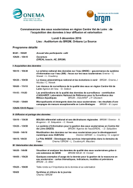 Télécharger le programme complet du séminaire