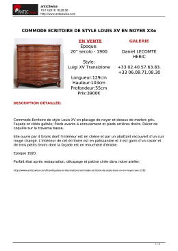 COMMODE ECRITOIRE DE STYLE LOUIS XV EN