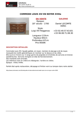 COMMODE LOUIS XIV EN NOYER XVIIIe