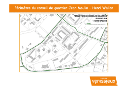 Périmètre du conseil de quartier Jean Moulin – Henri Wallon