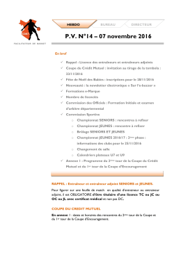 PV N°14 – 07 novembre 2016