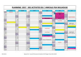 planning 2017 des activites de l` amicale psa mulhouse