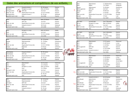 competition 2016-2017 Dates