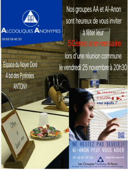 d`infos sur cette manifestation - Al-Anon