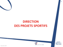D&eacute;partement Rugby F&eacute;d&eacute;ral Direction des Projets Sportifs Directeur