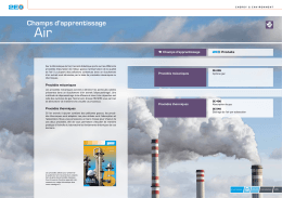 Champs d`apprentissage air