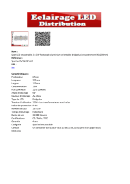 Spot led 3x5W R - Eclairage led distribution