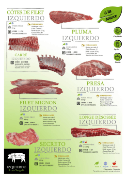Page 1 CÔTES DE FILET e- IZQUIERDQ \ . :::: </* : 4