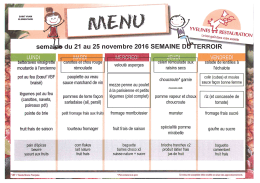 Du 21 au 25 novembre 2016